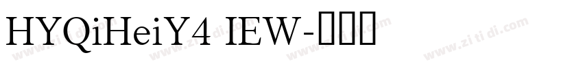 HYQiHeiY4 IEW字体转换